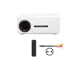 Mini Projetor Doméstico 1080p Full HD Multi Compatível e Multifuncional EOOCOO