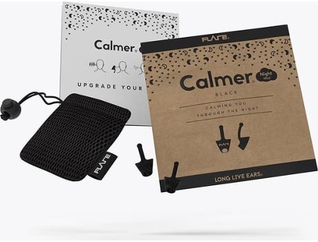 Noite Mais Calma Mini Preto Protetor de Ouvido para Dormir Melhore a Experiência de Áudio e Reduza Os Níveis de Estresse Áudio Flare FLARE AUDIO