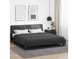 Vidaxl Duvet De Ano Inteiro Antracite 240 X 260 Cm Microfibra