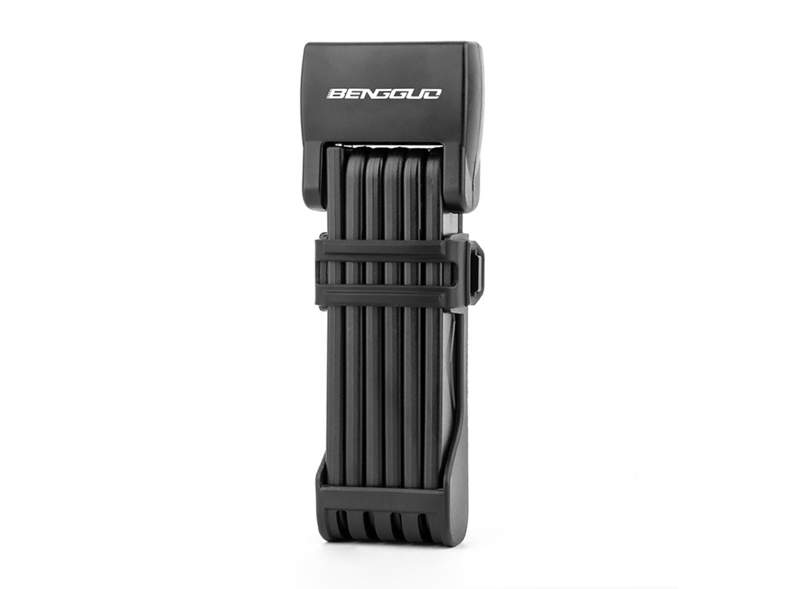 Trava De Bicicleta Plegable Portátil Com Capa Abs Segurança Forte Para Bicicletas Motos 76.7cm
