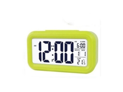 Despertador Digital Operado Por Bateria, Relógio Portátil Com Alarme Alto E Iluminação Inteligente, Visor De Fácil Leitura, Leitura De Temperatura Int