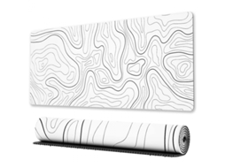 Mouse Pad Grande Para Jogos Com Bordas Costuradas, Ext. Aquaforge (600 X 300 X 3 Mm)