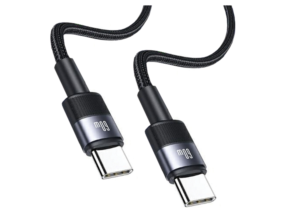 Cabo Usams Usb C Para Usb C 60w Para Celulares Carregamento Rápido 1,2m Aço