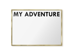 Magnetic Glass Board My Adventure For The Hall Espelharte (100x70 Cm)