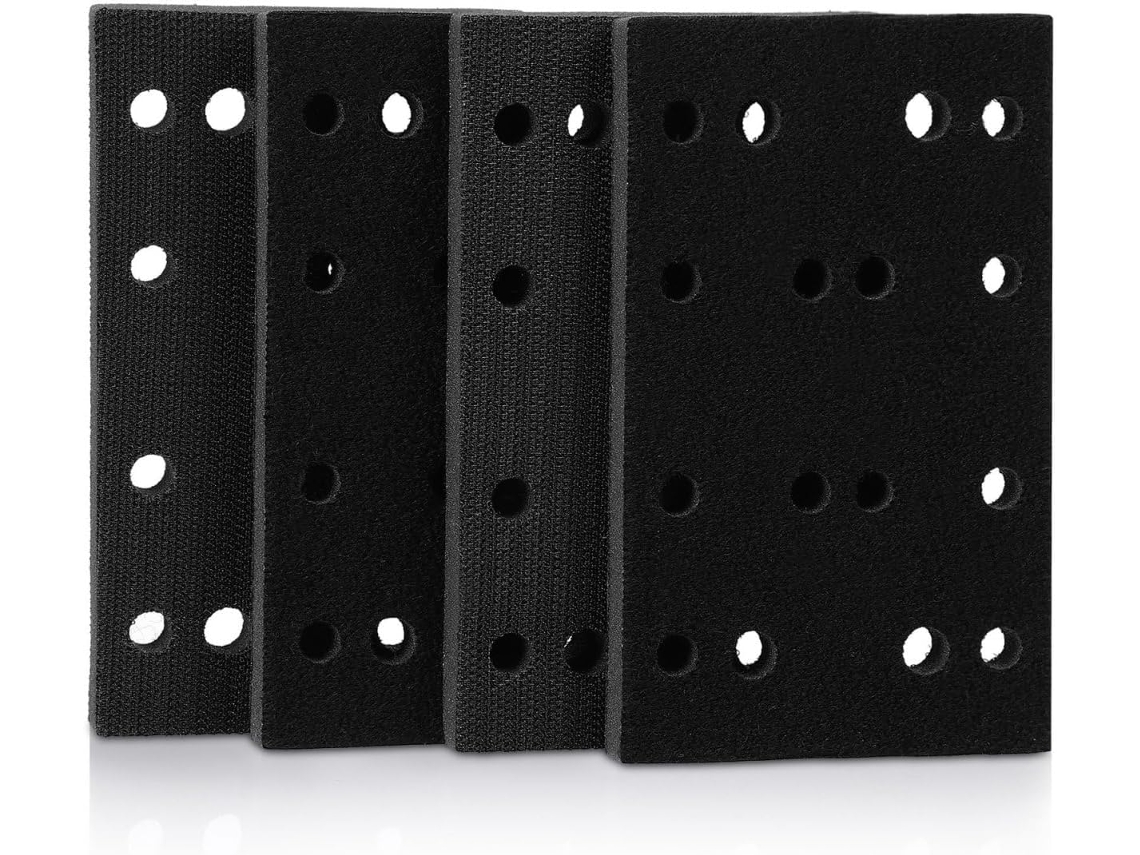 Conjunto De 4 Almofadas Interface Lixa Esponja Preta