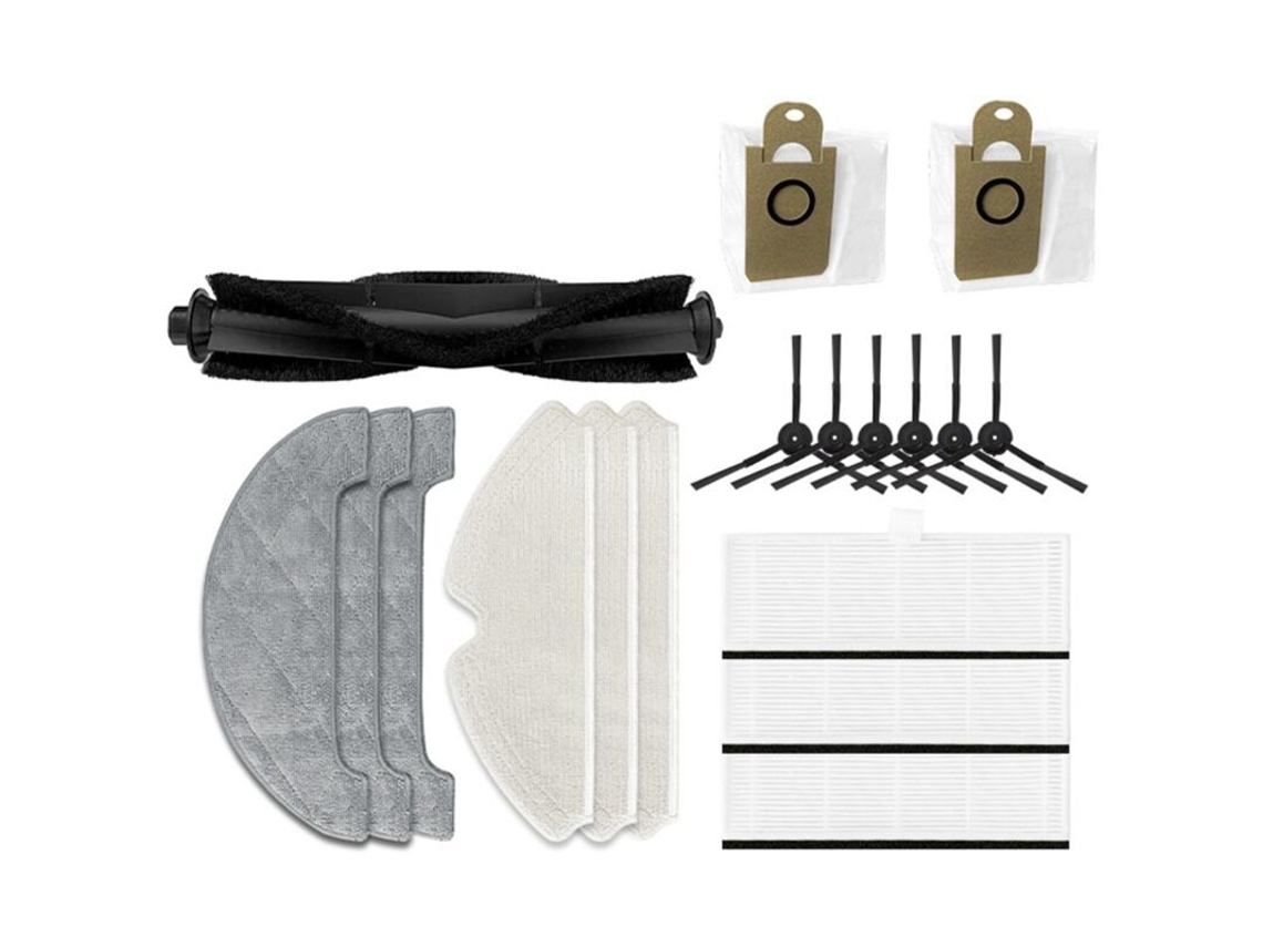 Aspirador Robô Página Principal Escova Filtro Hepa Pano de Limpeza Saco de Pó para V980 Plus Acessórios Reposição BRILVIBERA