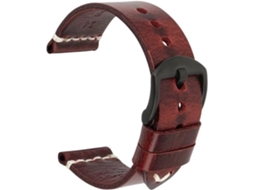 Pulseira de relógio 20mm, 22mm, 24mm, couro, alta qualidade, água