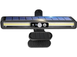 Luminária solar para cerca, iluminação solar externa para cercas com ângulo ajustável de 120°, La Gokoco