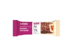 Barra de proteína Maxi Nutrition com núcleo cremoso de amendoim e caramelo