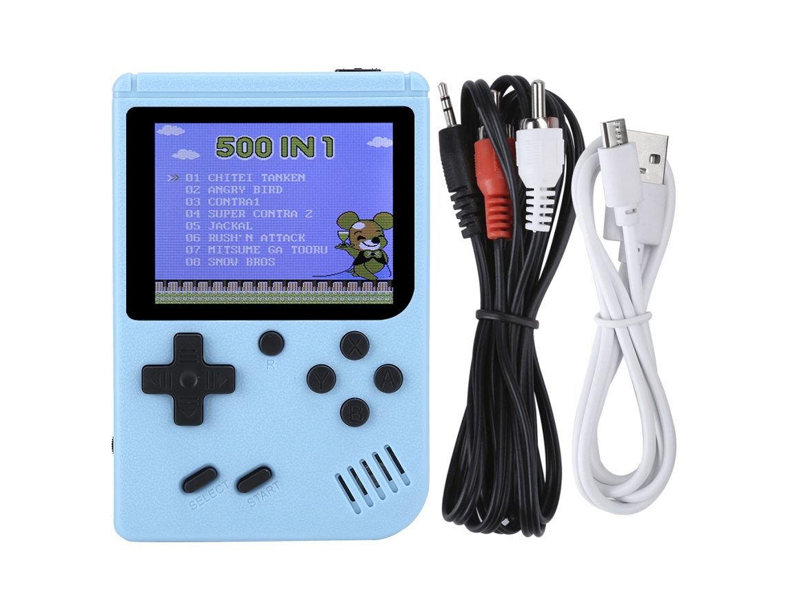 Aetheria máquina de Jogo Portátil Retro Mini Console 800 em 1 com Tela 3 Polegadas e Bateria Recarregável
