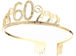 Coroa De Festa De 3 Peças Com Strass Para Aniversários E Eventos Festivos - Acessório Brilhante