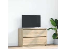 Vidaxl Móvel De Tv 80x35x54 Cm Derivados De Madeira Carvalho Sonoma