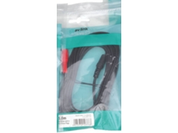 Cabo de Áudio AV LINK (Jack 3.5mm - RCA - 5 m - Preto)