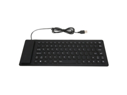 Teclado com Fio de Silicone LAXISCREED (85 Teclas, Silencioso, Plegável, À Prova D'água e de Poeira)