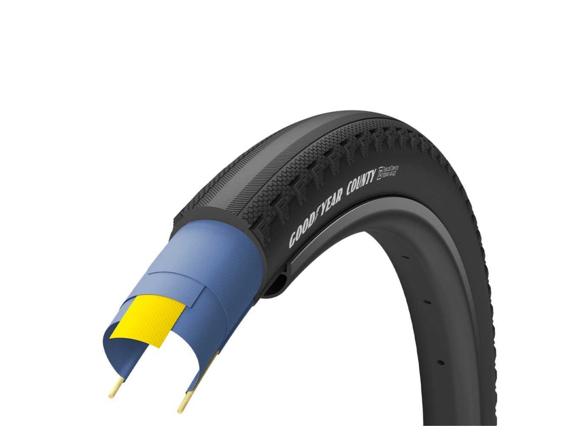 Tpi Tubeless Rígido County 60 700 X 40 Cascalho Pneu Amarelo 700 X 40Goodyear