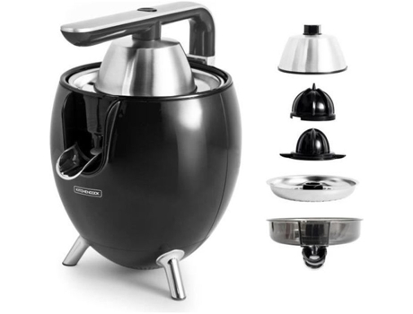 Prensa Cítrica Elétrica de Designer com Braço de Alumínio Articulado Presspod Piano Preto Da Kitchencook KITCHEN COOK