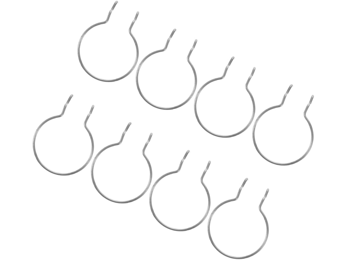 Conjunto De 8 Ganchos Metálicos Para Painéis Perfurados, Ideais Organi