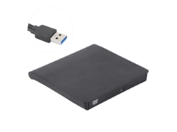 Lurelia Leitor Dvd Externo Usb 3.0/tipo C, Unidade Cd/dvd Portátil De Baixo Ruído Para Laptop E Pc
