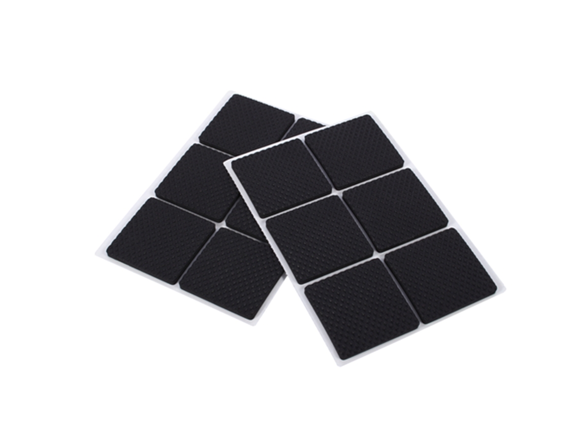 12 almofadas autoadesivas antiderrapantes Primerox para proteger pisos, móveis, mesas e cadeiras.