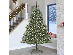 Vidaxl Árvore De Natal Artificial Verde 240 Cm Pvc, Plástico E Aço