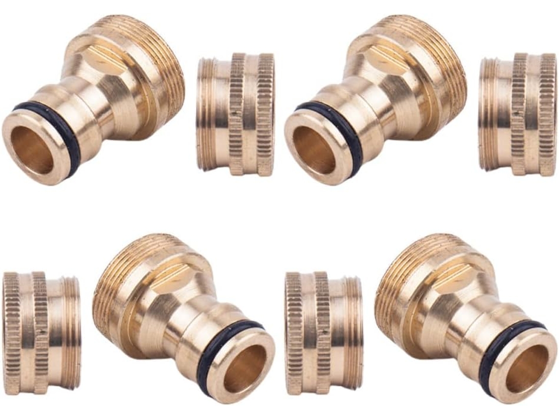 Adaptador De Torneira Jardim Cobre 4 Peças, Conector Mangueira Engate
