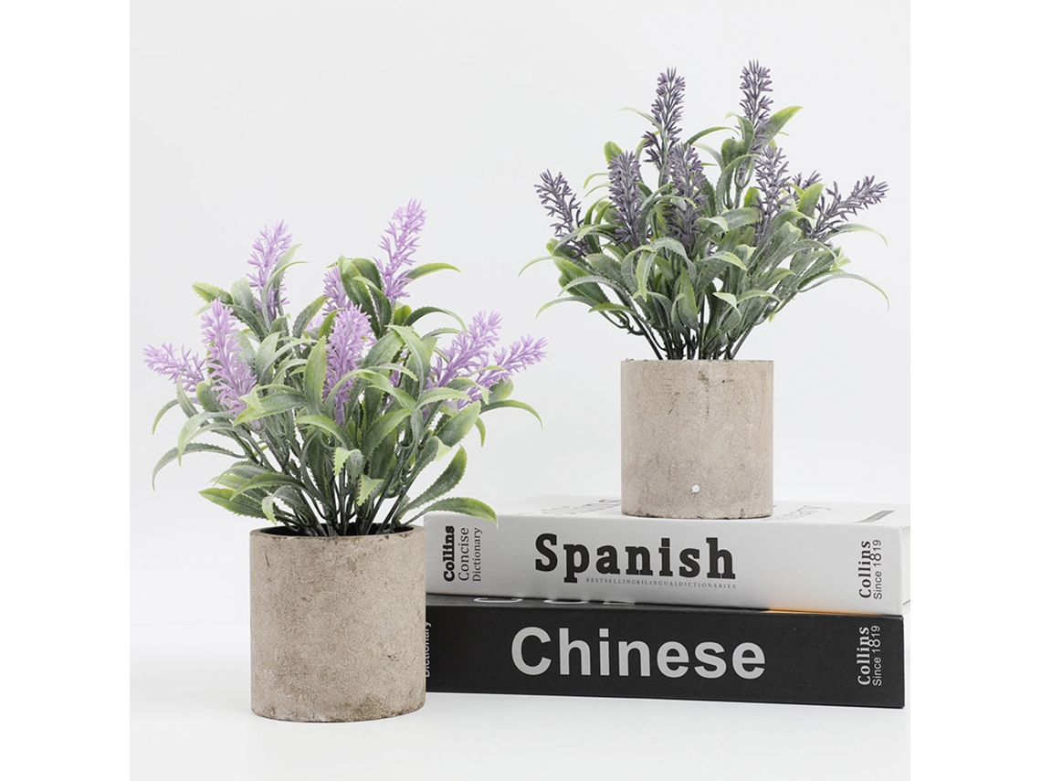 Flor Artificial De Lavanda Rosa-clara Mini Para Mesa Eoocoo