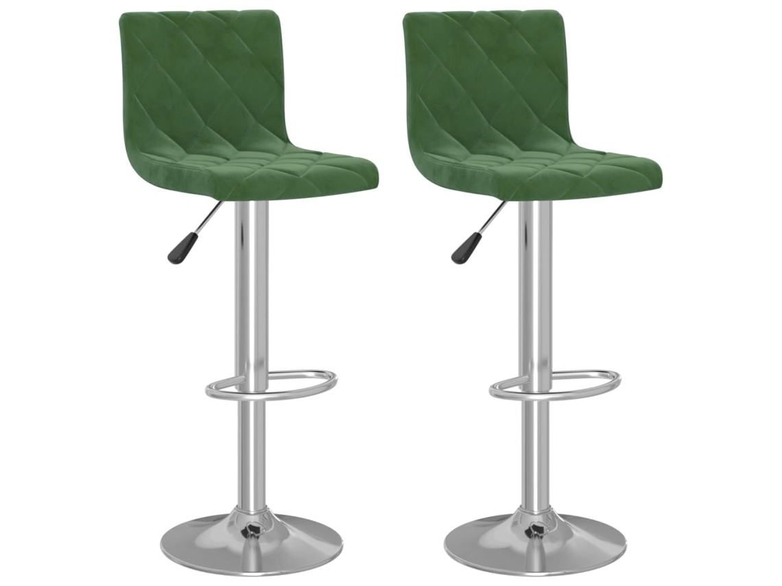 Bar Stool, Bar Stools Vidaxl Verde Veludo (n/a)