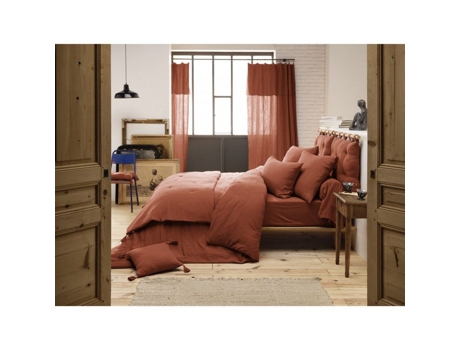 Conjunto de Capas de Edredão LEFFET PAPILLON Gaïa Gauze Terracota Algodão Multicor - 4pcs (60x60cm)