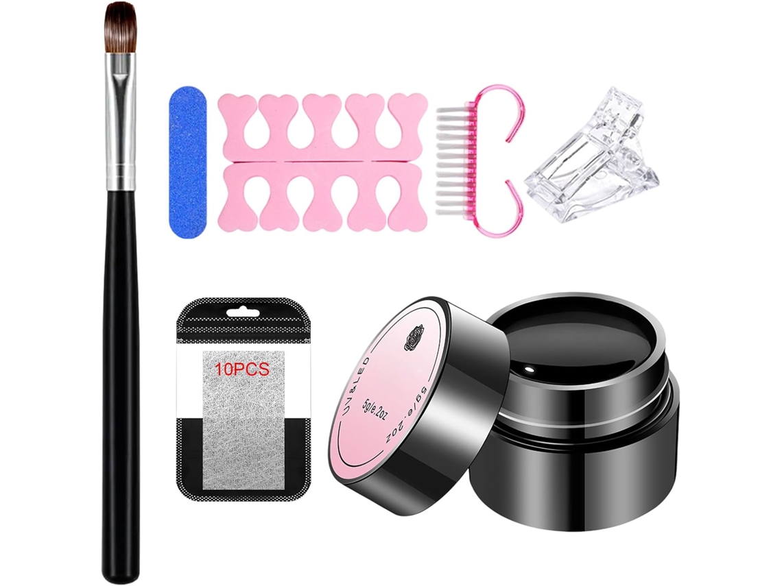 Gel Fortalecedor Para Reparação De Unhas Com Pincel E Pinça.