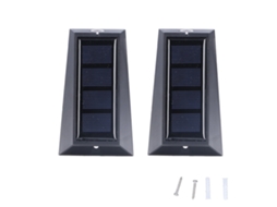 2026 2 Peças de Luz Solar Led Exterior para Parede, Lâmpada de Jardim Resistente À Água, Luzes de Cerco Decorativas para Pátio e Caminho