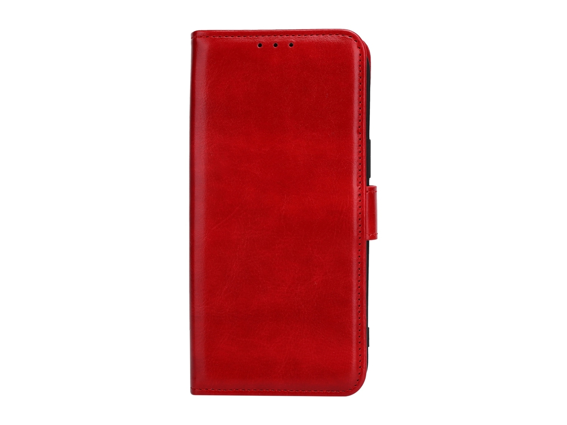 Aetheria capa de Couro Anti choque com Slot para Cartões para Iphone 12pro Max Vermelha
