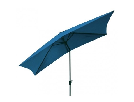 Guarda-Sol Reto de Alumínio 3X2 M Azul Gasolina