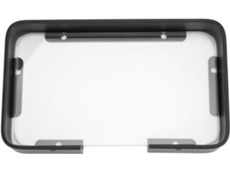 Organizador De Parede Vidro Punch Storage Free, Preto, Para Banheiro, Com Suporte De Alumínio
