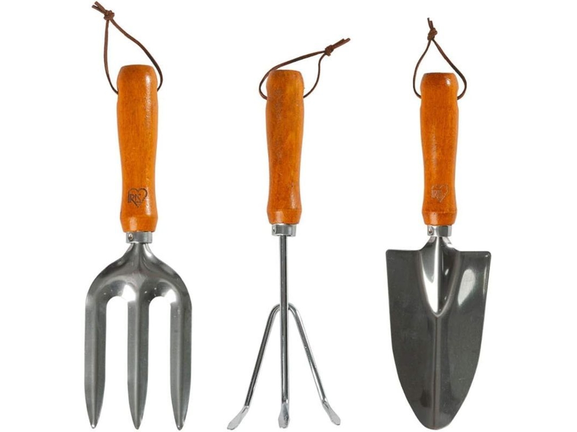 Conjunto de Ferramentas de Jardinagem Linjou, Colheres, Pinças, Cabo Ergonômico | S/MARCA