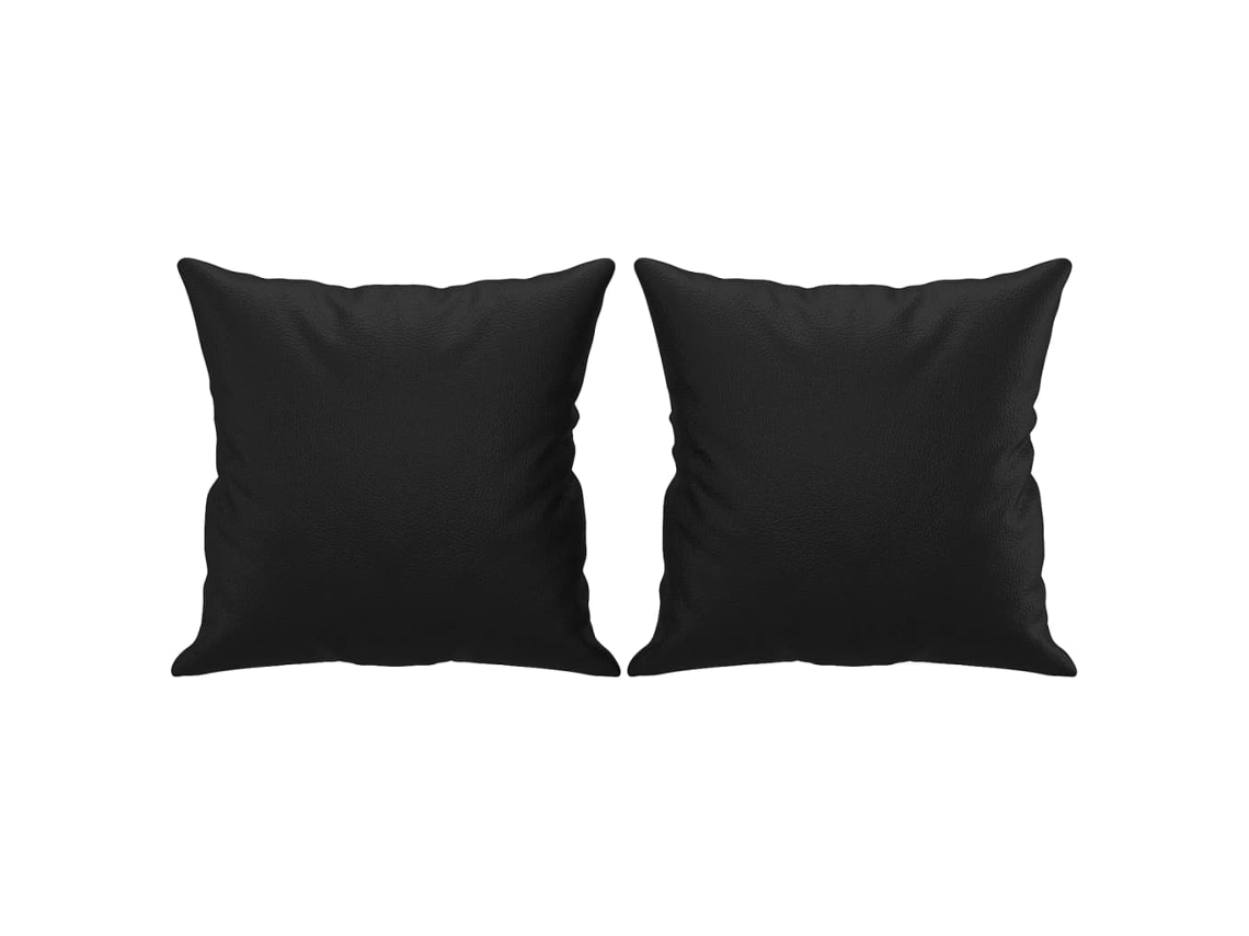 Throw Pillow, Throw Pillows Vidaxl Preto Couro Artificial (n/a)