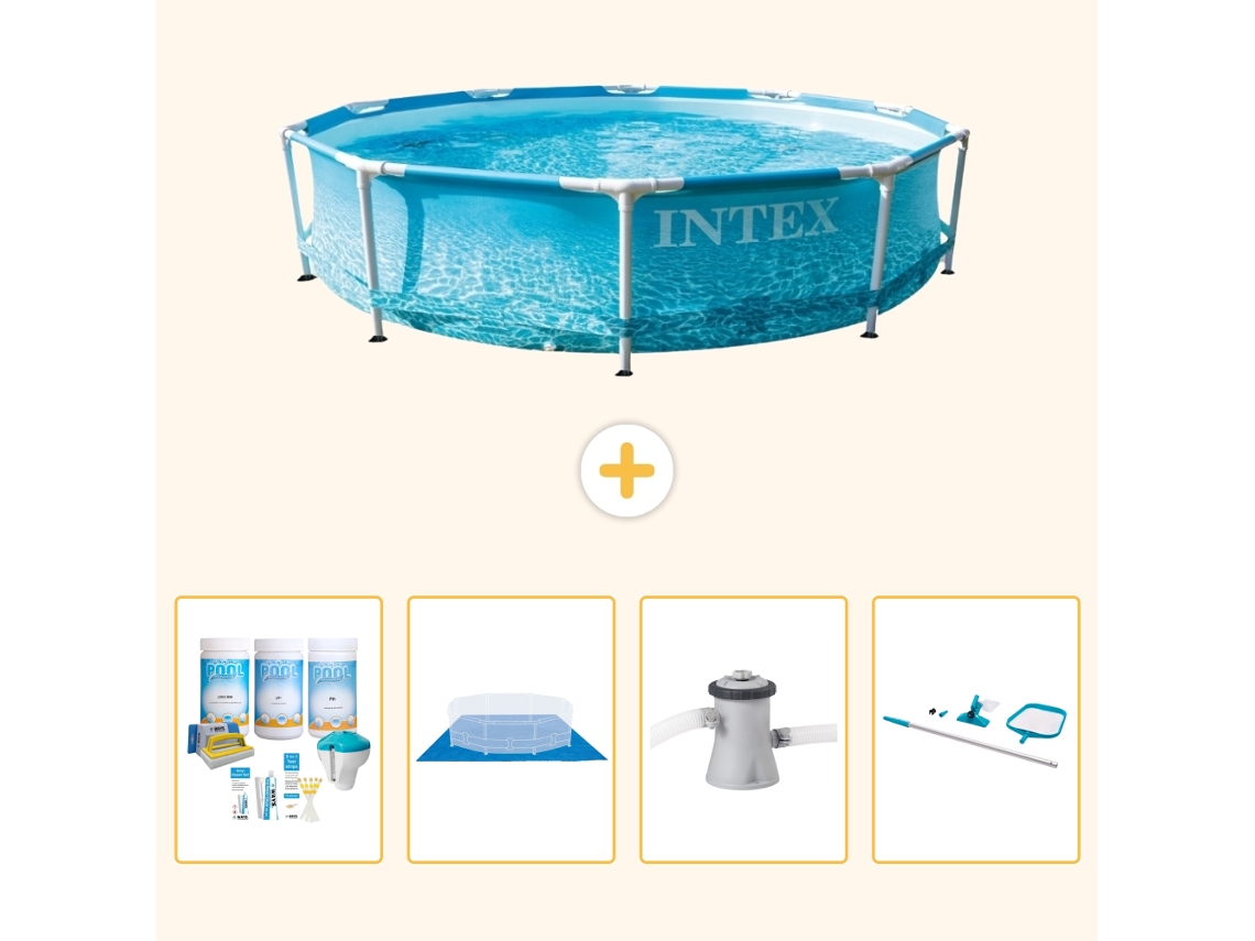 Intex Piscina Com Estrutura Redonda - 305x76 Cm - 5-peças S20967
