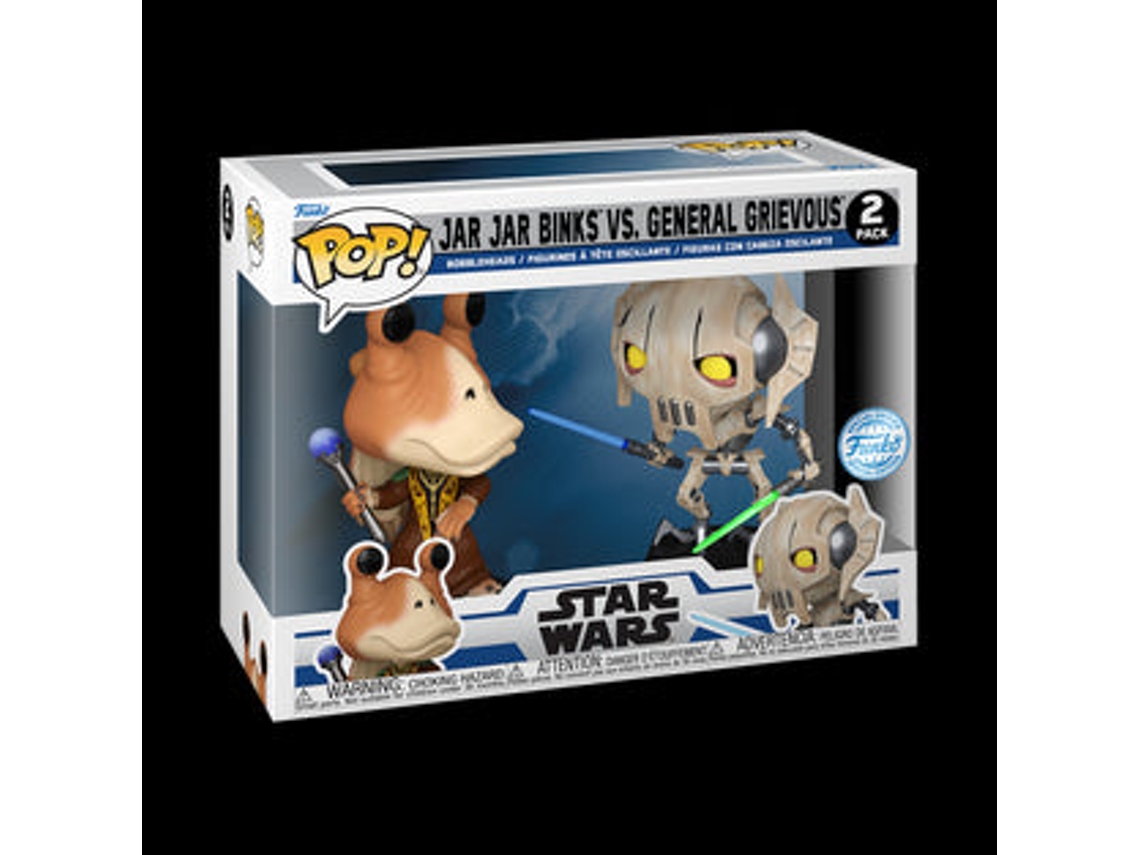 FUNKO Pop! Star Wars # Jar Jar Binks Vs. Pop! General Grievous Exclusivo