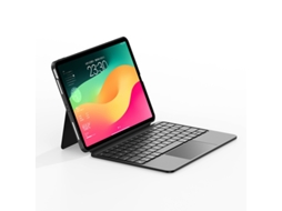 Teclado Bluetooth Para Tablet Lurelia, Compatível Com Apple 10,9", Preto, Teclado Bluetooth, Fixação Magnética