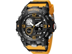 Lurelia Relógio Digital Desportivo, Visor Digital, Led, Cronómetro, Alarme, Data/calendário, 12/24h, Luminoso, Duplo Fuso/mostrador, Preto E Azul