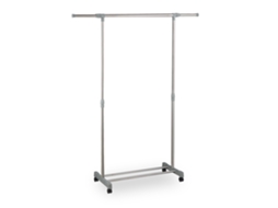 Estendal Relaxdays Móvel Com Varão Para Roupa E Prateleira, Ajustável: Altura 95-165 Cm, Largura 94-160 Cm, Prateado