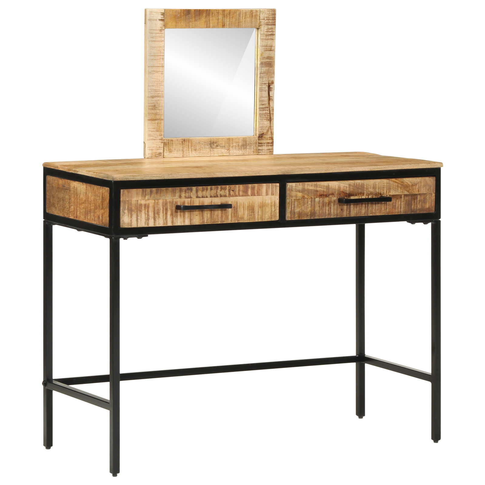 Conjunto 1 Mesa De Vestir Vidaxl Castanho Madeira De Mangueira Maciça (100 X 40 X 120 Cm)
