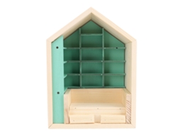 Estante de Livros Miniatura Casa de Bonecas S/MARCA