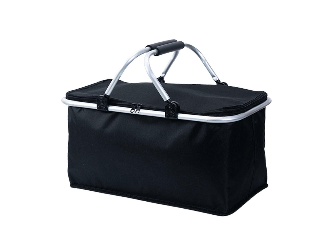 Cesta de Piquenique Isolada Grande 30l com Alça Saco Compras Pano Oxford Prática Preservação Alime Ntos Azul Celeste GOKOCO