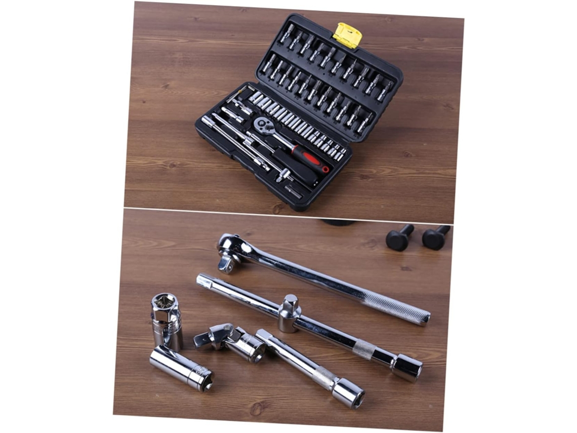 Kit De Chaves De Reparo De Aço Com 46 Peças