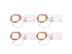 Conjunto de 4 Cordões Luzes Led 5 BRILVIBERA
