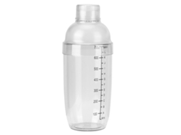 Coqueteleira Manual Reforçada Com Escala Transparente, Utensílio De Bar Para Bartenders.