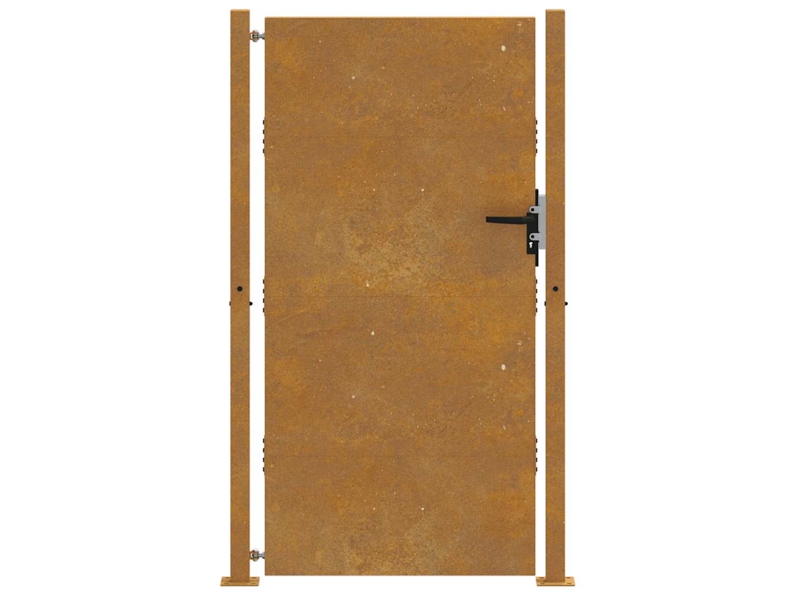 Garden Gate, Garden Gates Vidaxl Marrom Aço (100 X 175 Cm)