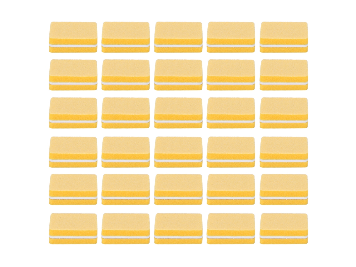 30 Peças De Mini Lijadora De Uñas Profissional Portátil Lija De Uñas Para Manicura Em Casa Salão Amarelo