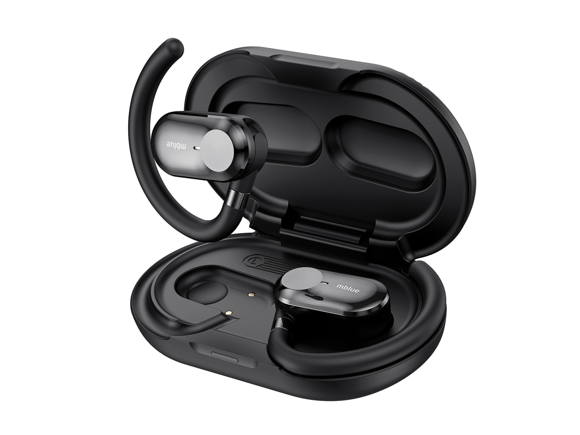 Aetheria fones de Ouvido Sem Fio Open Ear com Gancho Enc Microfone Bt 5.4 25h Standby Esportivos