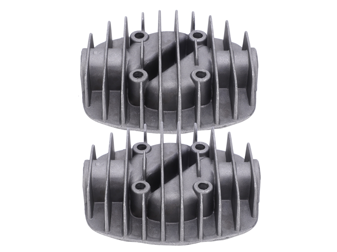 2pcs Cabeça De Cilindro Compressor Ar 2.5p/3p/5p/6p Duplo 58x58mm Acessório